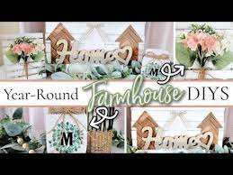 2021 Year Round Dollar Tree Farmhouse Diys Farmhouse Home Decor Dollar Tree Diy Youtube In 2021 Diy Dollar Tree Decor Spring Decor Diy Diy Summer Decor