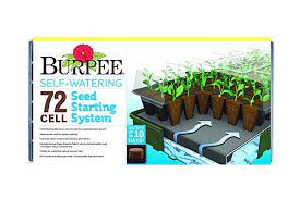 Burpee 72 Cell Self Watering Seed Starting Kit Seed Starting Kits Self Watering Seed Starter