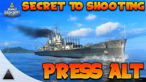 World Of Warships Secret To Shooting Press Alt Youtube