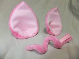 Clip On Pig Ears And Tail Pig Ears Pig Crafts Peppa Pig Costume