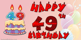 Happy 49th Birthday Wishes Best 49th Birthday Greetings And Wishes Birthday Wishes Zone