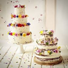 Garland Cake By Bees Bakery With Edible Flowers From Maddocks Farm Organics Wedding Cake Edible Flowers Unusual Wedding Cakes Edible Flowers Cake