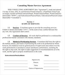 Standard Service Contract. Posts Standard Form Of Agreement For ...