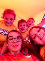 Fun activities with parachute soldiers