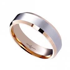 Diverse 18ct Rose Gold And Platinum 6mm Wedding Ring Fashion Rings Wedding Rings Rose Gold