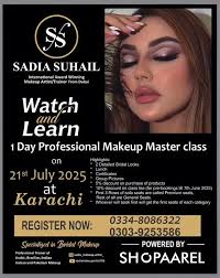 Excited to announce exclusive Makeup Master Class in Karachi Pakistan ✨,  Happy to conduct 4th edition of this event after 3 successful ones  ✨✨✨premium Makeup Master class designed for all categories , ...