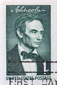 President Abraham Lincoln Vintage Old Advertisement Stock Photo