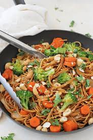 Within the last 2 minutes of cooking time, add broccoli; Spicy Broccoli Carrot Noodle Stir Fry Cook Nourish Bliss