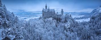 This 23.25 x 33.25'' 1500 piece puzzle definitely gives the scope of the neuschwanstein castle justice, as it is absolutely gargantuan. 2560x1024 Neuschwanstein Castle In Winter 2560x1024 Resolution Wallpaper Hd City 4k Wallpaper Wallpapers Den