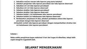 We did not find results for: Poin 50 Soal Uraian Kelas 9 Bab Awal Materi Teks Laporan Observasi Soal Tertera Jgn Pernah Ngasal Brainly Co Id