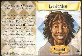 During his years at hogwarts, he became best friends with fred and george weasley and liked doing pranks with them. Lee Jordan Gallery Trading Card Database