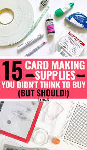 If you love making cards, you will be in card making heaven here. 15 Card Making Supplies You Didn T Think To Buy But Should