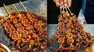 Sosis bakar teflon bumbu saori. Resep Masakan Sate Cumi Sosis Bakar Ala Street Food Thailand Kumparan Com