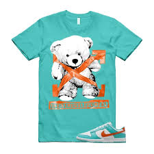 Dunk Miami Dolphins Cosmic Clay Dusty Cactus White Orange Aqua Low T Shirt  Match STRUG