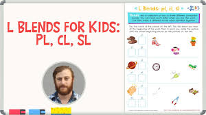 Students will enjoy getting creative as they come up with fun, unique words! L Blends For Kids Pl Cl Sl 1st Grade Kids Academy Youtube