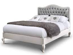 Beaulieu Antique White Upholstered French Bed French Beds French Bedroom Furniture French Bed French Furniture Bedroom Upholstery Bed