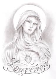 Discover the wistful gaze of jesus christ's mother with the best virgin mary tattoos for men. Virgin Mary Tattoo Design By Bikini