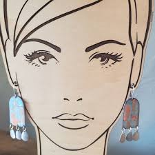 Opening Doors Vitreous Enamel Earrings With Sterling Silver Lever Back Ear  Wires