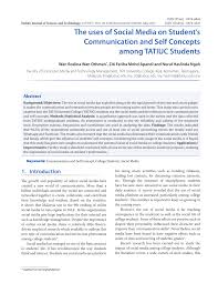 Pdf The Uses Of Social Media On Student S Communication And Self Concepts Among Tatiuc Students