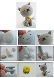 Bonjour, voilà le cadeau de noël pour les parents retrouvez la recette de la pâte à sel ainsi que des astuces pour fabriquer avec vos enfants des tas de créations comme cette. Tuto Chat Animaux En Argile Polymere Tuto Fimo Projets En Argile De Polymere