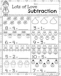 kindergarten math and literacy worksheets for february planning playtime kindergarten subtraction worksheets kindergarten math worksheets kindergarten addition worksheets