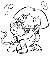 Coloring Dora The Explorer Coloring Book Dora The Explorer Coloring Dora The Explorer Co Kids Printable Coloring Pages Birthday Coloring Pages Dora Coloring