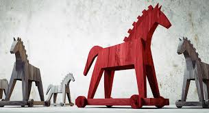 The greeks, pretending to desert the war, sailed to the nearby island of tenedos, leaving behind sinon, who persuaded the trojans that the horse was an offering to athena (goddess of war) that would make troy impregnable. The Story Of The Trojan Horse From An It Security Perspective Advenica