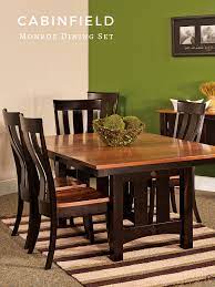 Your dining table is the gathering place for your household. The Monroe Amish Dining Room Table And Chairs Set Showcases The Timeless Beauty Of Mission Style Furniture In Ad Dining Chairs Dining Table Dining Room Design