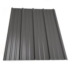 Metal Sales 16 Ft Classic Rib Steel Roof Panel In Charcoal 2313617 The Home Depot Roof Panels Steel Roof Panels Metal Roof Panels