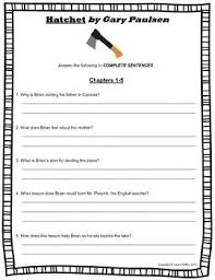 Hatchet By Gary Paulsen Comprehension Questions Common Core 4th 5th 6th This Or That Questions Comprehension Questions Gary Paulsen