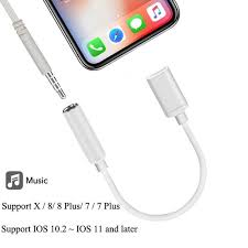 For Lightning To 3 5mm Headphone Jack Adapter Audio Converter For Lightning To 3 5mm Cable For Iphone Ios 12 1 Splitter Adapter Rev Headphone Adapter Converter