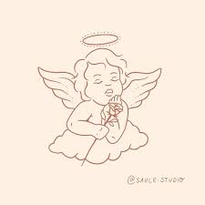Angel cherub drawing simple is a totally free png image with transparent background and its resolution is 500x712. Small Baby Angel Drawing Novocom Top