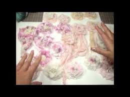 Easy shabby chic flower tutorial (no sew and no glue). Ruffle Fabric Flowers Shabby Chic Style Youtube Fabric Flowers Shabby Chic Flowers Shabby Flowers