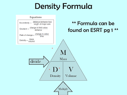 Volume = mass / density volume using magic triangle = 12 / 18 = 666.6667 cm 3 What Is Density Is The Amount Of Matter In A Specific Volume Ppt Download