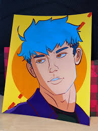 Art Print of Original Artwork Character JUD LGBTQ Artist Casper Elliott