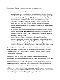 Cara memelihara kesehatan jiwa selanjutnya adalah dengan bermeditasi. Langah Mempertahankan Warisan Kesenian Dan Kebudayaan Negara
