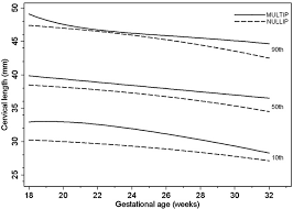 Estimated 10th 50th And 90th Percentiles Of Cervical