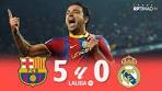 Barcelona 5 x 0 Real Madrid La Liga 10/11 Extended Goals ... - YouTube