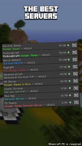 The best minecraft servers for building, minigames, pvp, and more. Hunger Games Servers For Minecraft Pe Online Nuapps Online Entertainment Ios Servers For Minecraft Pe Hunger Games Minecraft