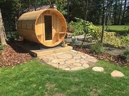Amy And I Are Avid Tim Ferriss Readers And Listeners When We Listened To A Podcast Episode About Saunas And Performance Enhancemen Barrel Sauna Backyard Sauna