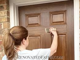 How To Paint A Door Look Like Wood