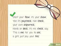 How To Write Rap Lyrics 10 Steps With Pictures Wikihow