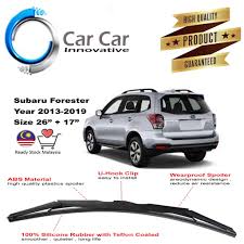 Find the best wiper blades for your subaru xv crosstrek. Subaru Forester 2013 2019 Wiper Silicone Car Wiper Blades Car Windshield 1 Pair Size 26 17 Shopee Malaysia