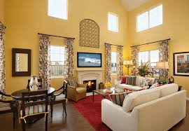 Paint windows of the room with bright yellow. 50 Yellow Living Room Ideas Photos Home Stratosphere