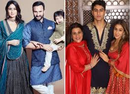 Diwali 2019 Kareena Kapoor Khan Saif Ali Khan Taimur Ali Khan Sara Ali Khan Amrita Singh Ibrahim Ali Khan S Family Portraits Are Stunning Bollywoodbio Sweden Saif was born into a nawab family.