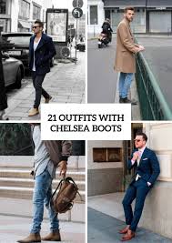 A light colored suede chelsea boot can add timeless style to any outfit. 21 Cool Men Outfit Ideas With Chelsea Boots Styleoholic