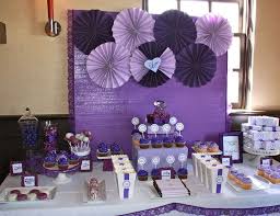 Bridal Wedding Shower Purple Bridal Shower Catch My Party Purple Bridal Shower Bridal Shower Desserts Table Bridal Shower Desserts