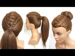 2 Easy Hairstyles For Long Hair Tutorial Ponytail And Updo With Braids Youtube Easy Hairstyles For Long Hair Easy Hairstyles Long Hair Tutorial