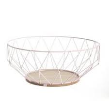 Corbeille A Fruit Metal Bois Design Scandinave Graphique Pastel Bleu Ciel Amazon Fr Cuisine Maison Corbeille De Fruits Deco Maison Du Monde Corbeille