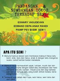 Rekaan seni halus biasanya dipamerkan di galeri seni, ruang tamu, dewan dan pelbagai tempat awam. Pandangan Sumbangan Tokoh Terhadap Pendidikan Seni Visual